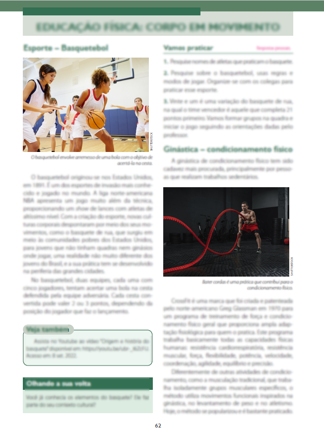 Página de Livro didático. Produzida para o PNLD 2023.