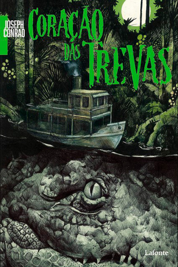 Capa do livro 'Coração das Trevas', de Joseph Conrad. Editora Lafonte. Produzido no âmbito do PNLD 2023.